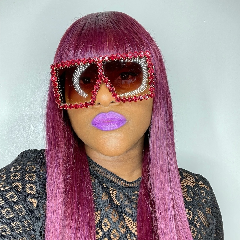Diamond Square Frame Sunglasses